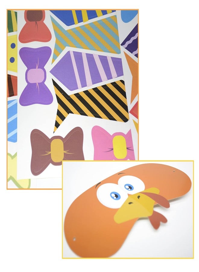 WEEPA Pin The Tie and Bow on The Turkey Game Thanksgiving Games Friendsgiving Party Decorations - Image 2